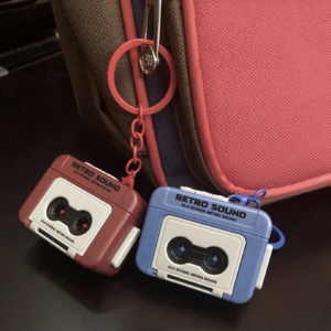 Mini Retro Cassette Tape Recorder Keychain